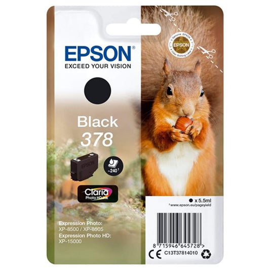 Musta mustepatruuna: Epson T3781 (378) | Finink.com