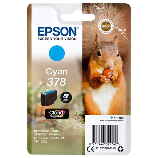 Cyan mustepatruuna: Epson T3782 (378) | Finink.com