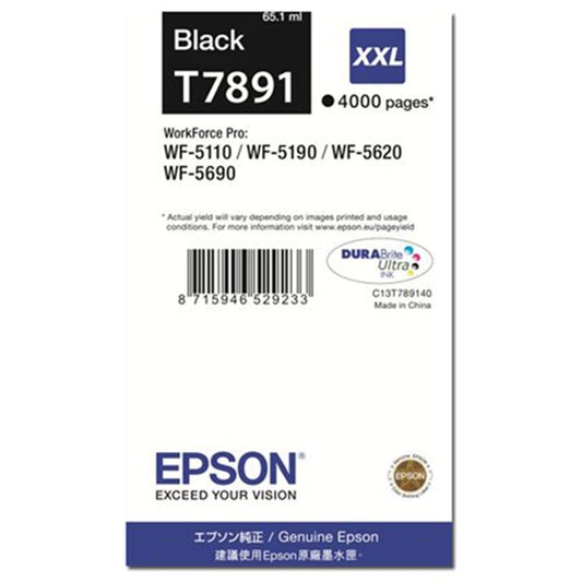 Musta mustepatruuna: Epson T7891 XXL | Finink.com