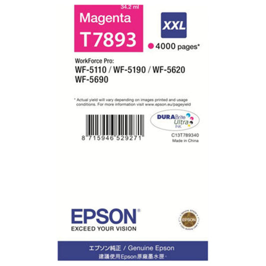 Magenta mustepatruuna: Epson T7893 XXL | Finink.com