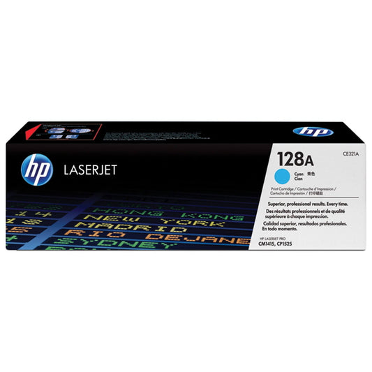 Cyan värikasetti: HP CE321A (HP 128A) | Finink.com