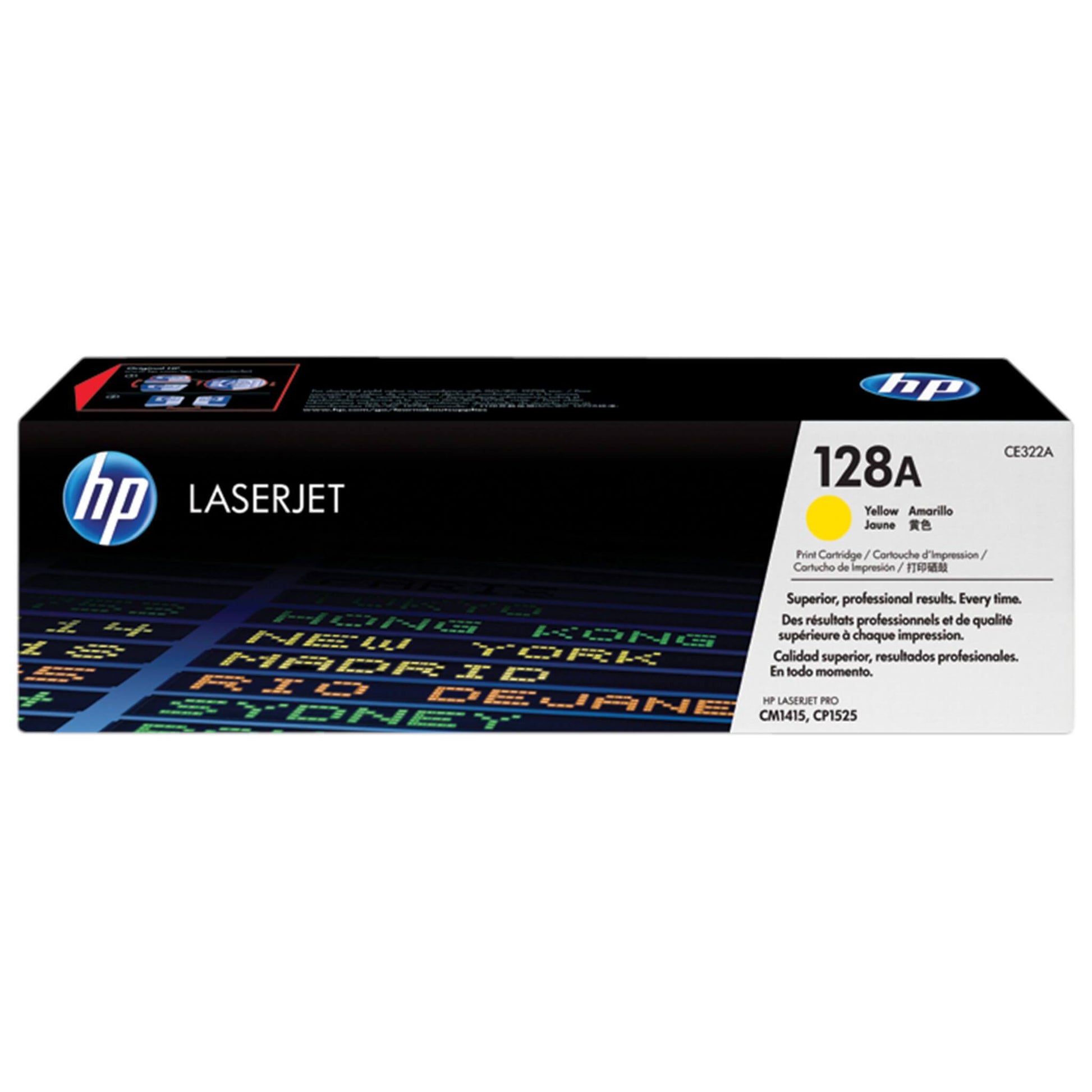 Keltainen värikasetti: HP CE322A (HP 128A) | Finink.com