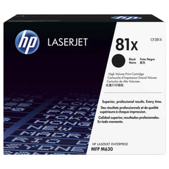 Musta värikasetti: HP CF281X (HP 81X)