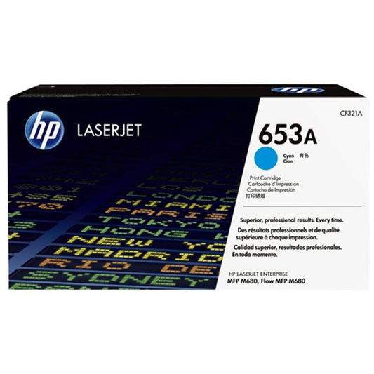 Cyan värikasetti: HP CF321A (HP 653A) | Finink.com