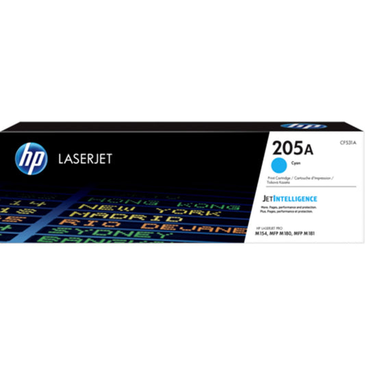 Cyan värikasetti: HP CF531A (HP 205A) | Finink.com