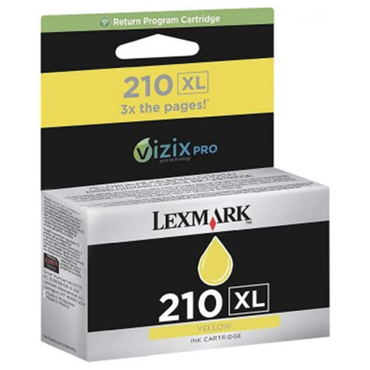 Keltainen mustepatruuna: Lexmark 210 XL LRP | Finink.com