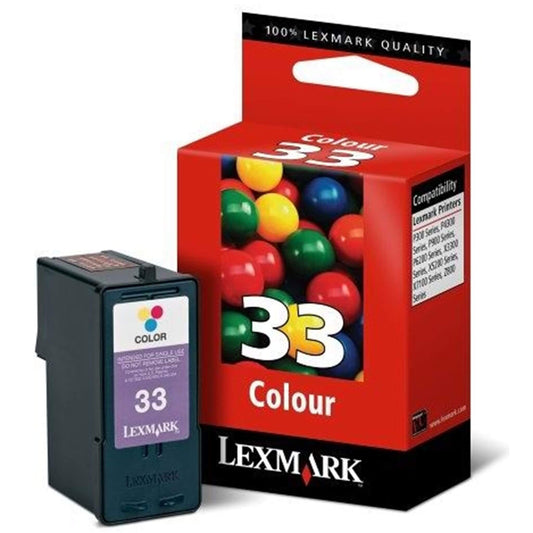 Kolmevärinen mustekasetti: Lexmark 18CX033E (#33) | Finink.com