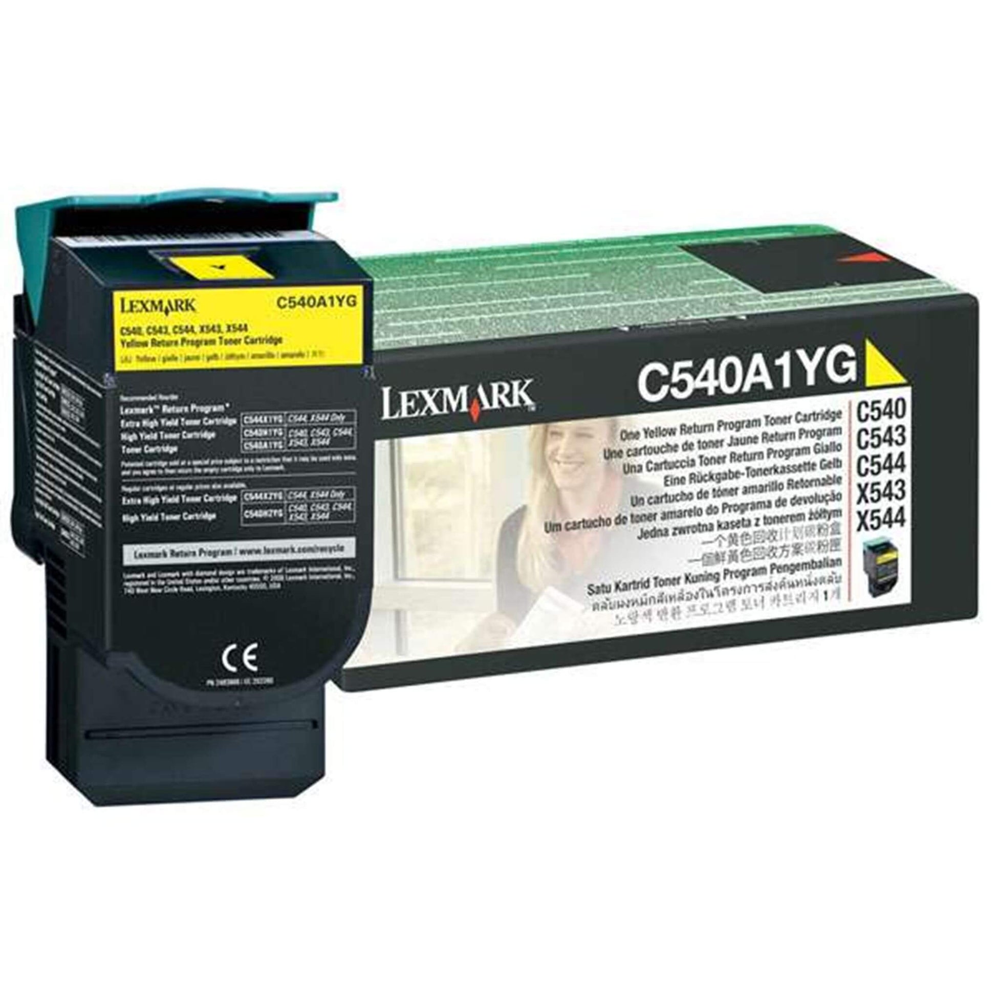 Keltainen värikasetti: Lexmark C540A1YG LRP | Finink.com