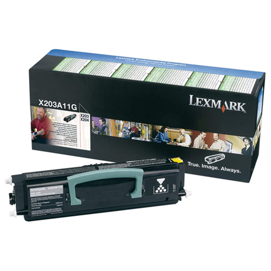 Musta värikasetti: Lexmark X203A11G LRP/LCCP | Finink.com