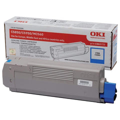 Cyan värikasetti: OKI 43865723
