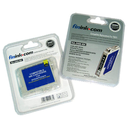 Musta mustepatruuna, korvaa Epson T0611 | Finink.com