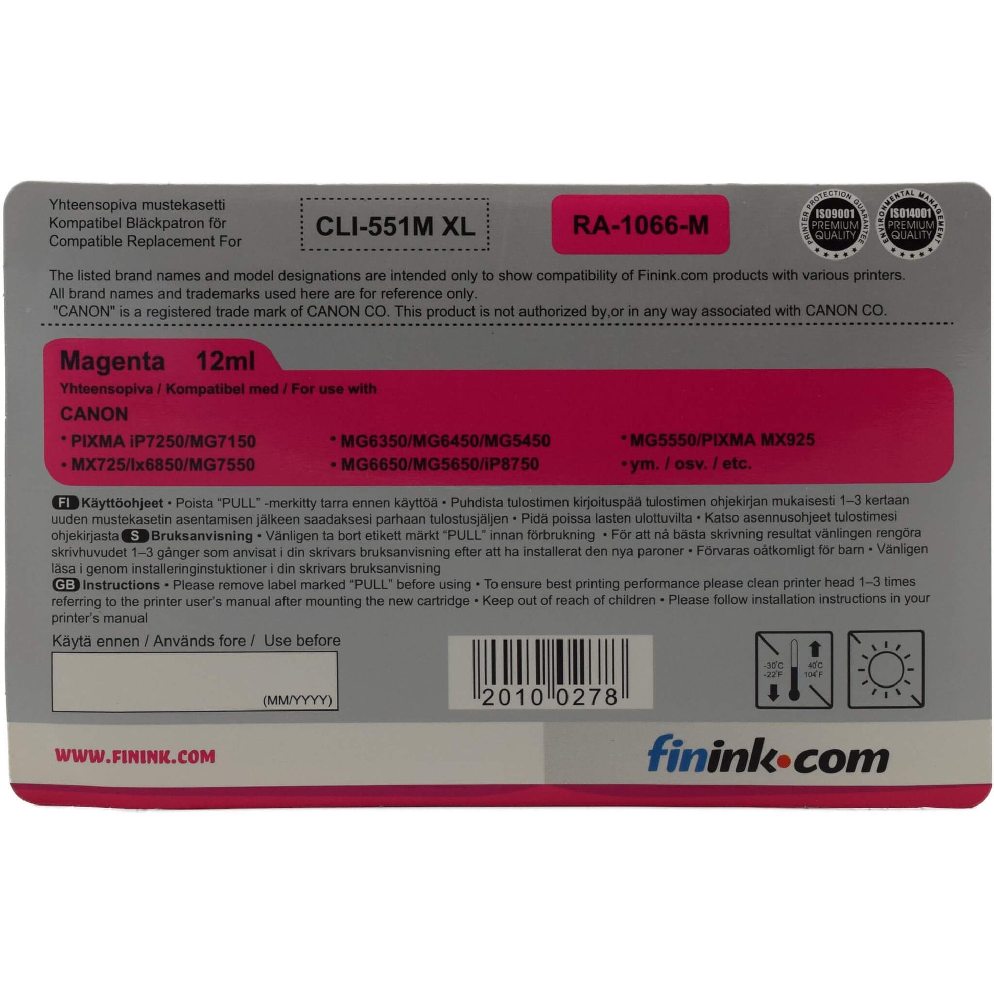 Magenta mustepatruuna, korvaa HP CN047AE (HP 951XL) | Finink.com