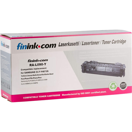 Keltainen värikasetti, korvaa Samsung CLT-Y4072S | Finink.com