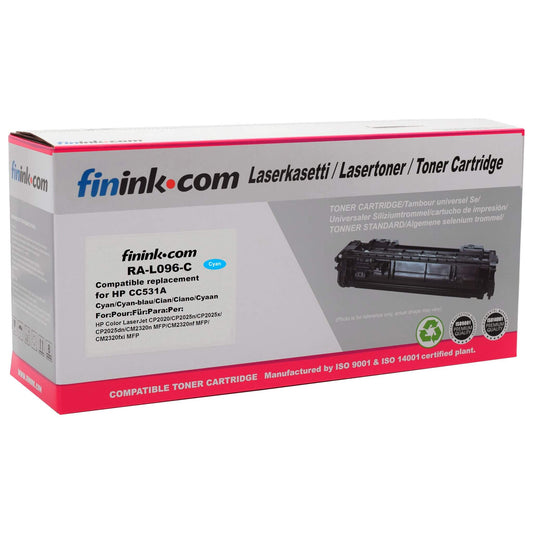 Cyan värikasetti, korvaa HP CC531A | Finink.com