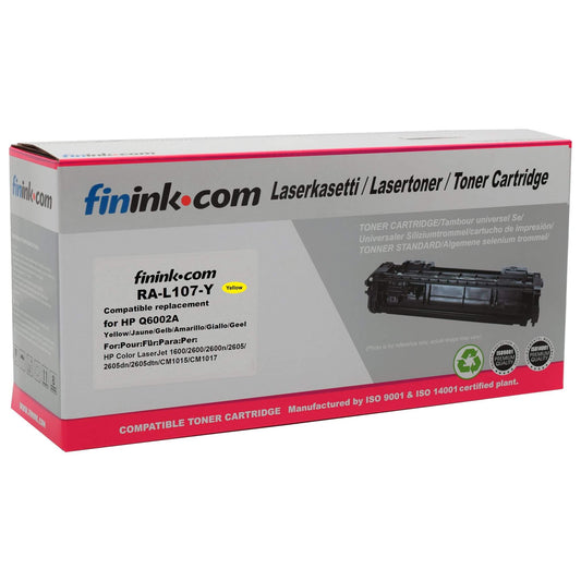 Keltainen värikasetti, korvaa HP Q6002A | Finink.com