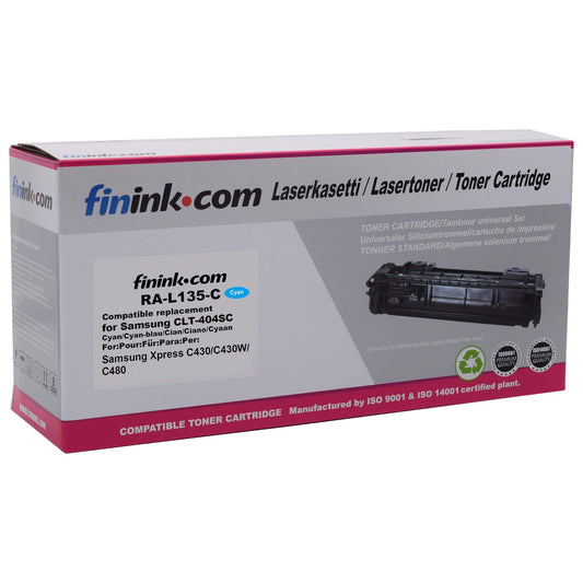 Cyan värikasetti, korvaa Samsung CLT-C404S | Finink.com