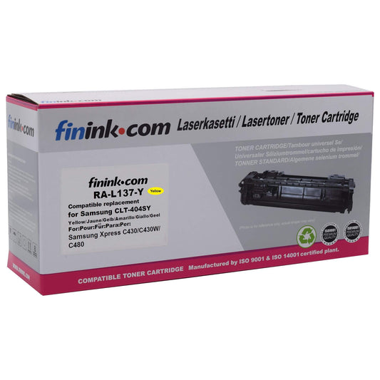 Keltainen värikasetti, korvaa Samsung CLT-Y404S | Finink.com