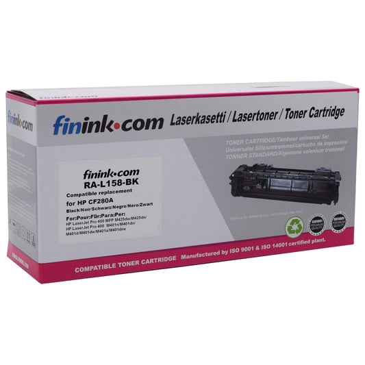 Musta värikasetti, korvaa HP CF280A (HP 80A) | Finink.com