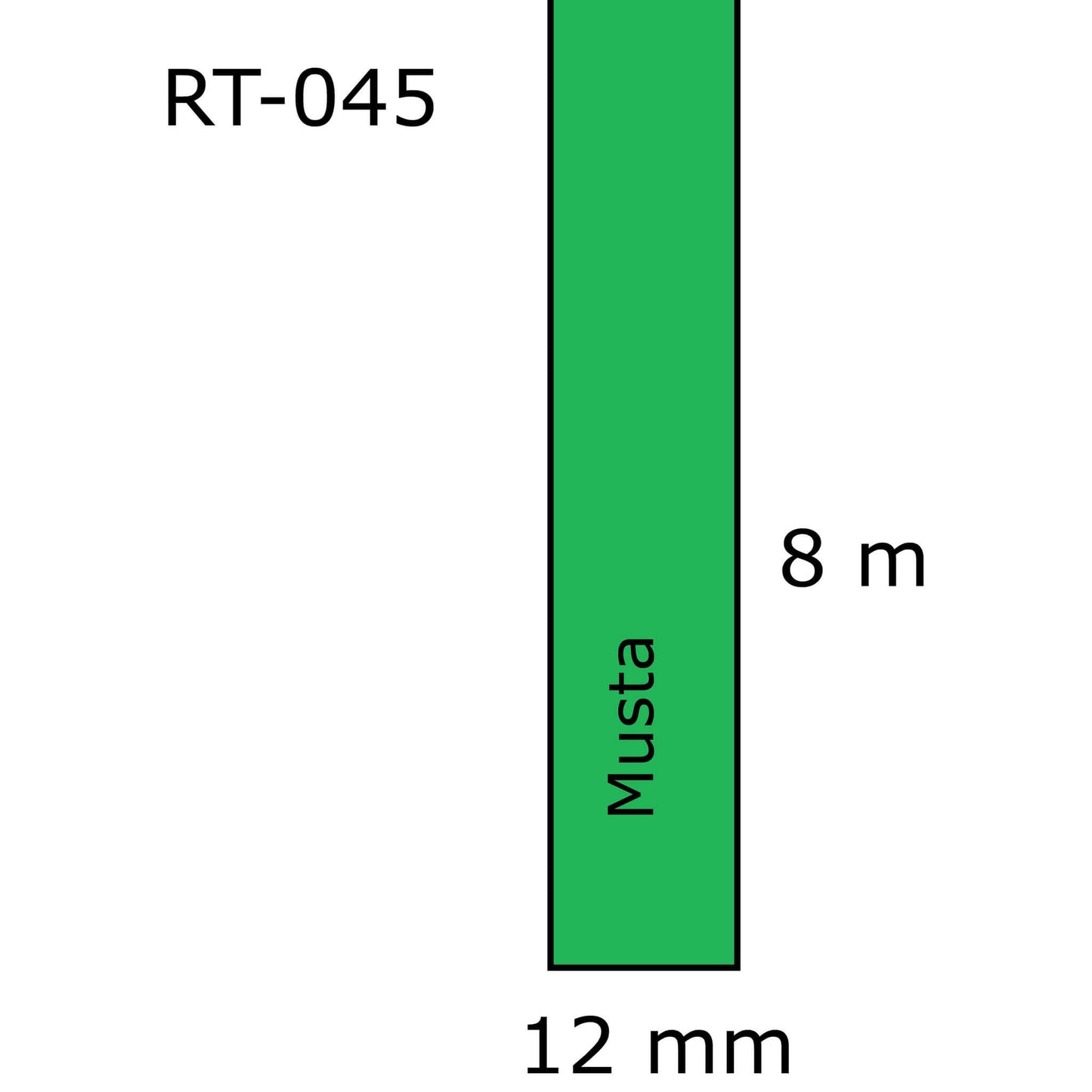Laminoitu tarranauha, korvaa Brother TZe-731 | Finink.com