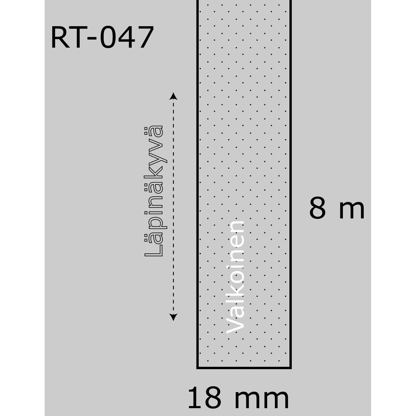 Laminoitu tarranauha, korvaa Brother TZe-145 | Finink.com