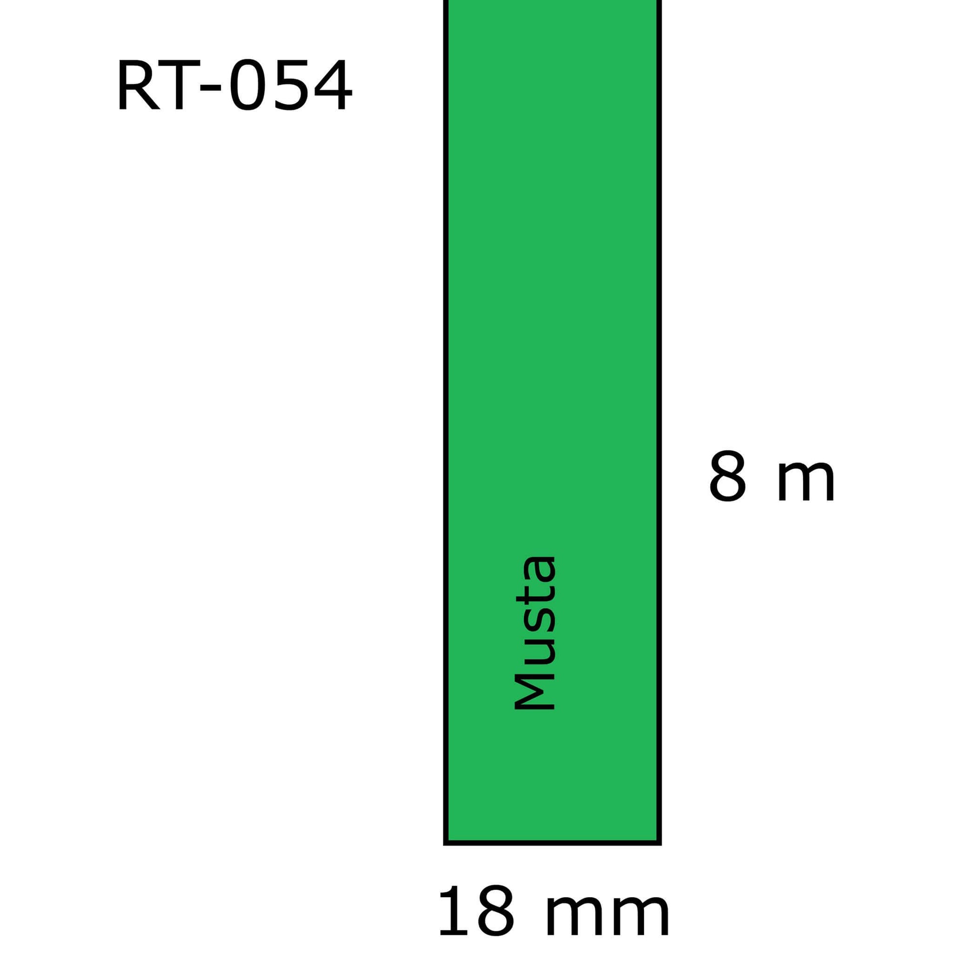 Laminoitu tarranauha, korvaa Brother TZe-741 | Finink.com
