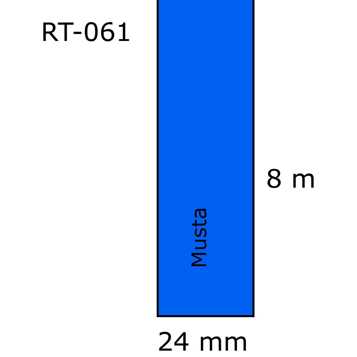 Laminoitu tarranauha, korvaa Brother TZe-551 | Finink.com