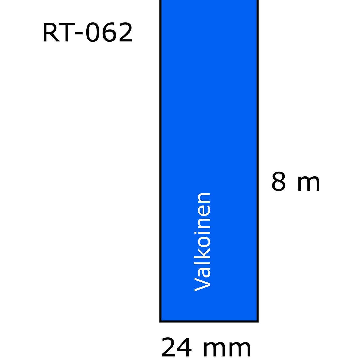 Laminoitu tarranauha, korvaa Brother TZe-555 | Finink.com