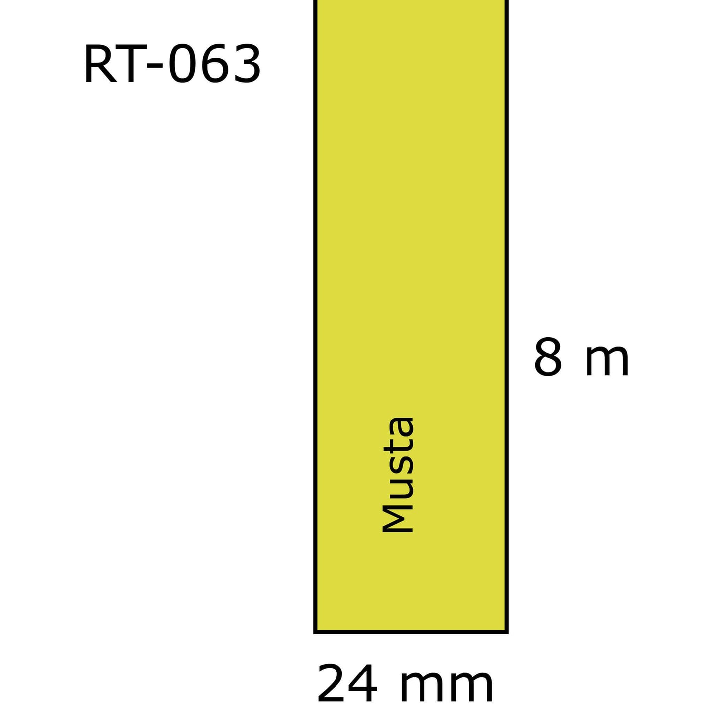 Laminoitu tarranauha, korvaa Brother TZe-651 | Finink.com