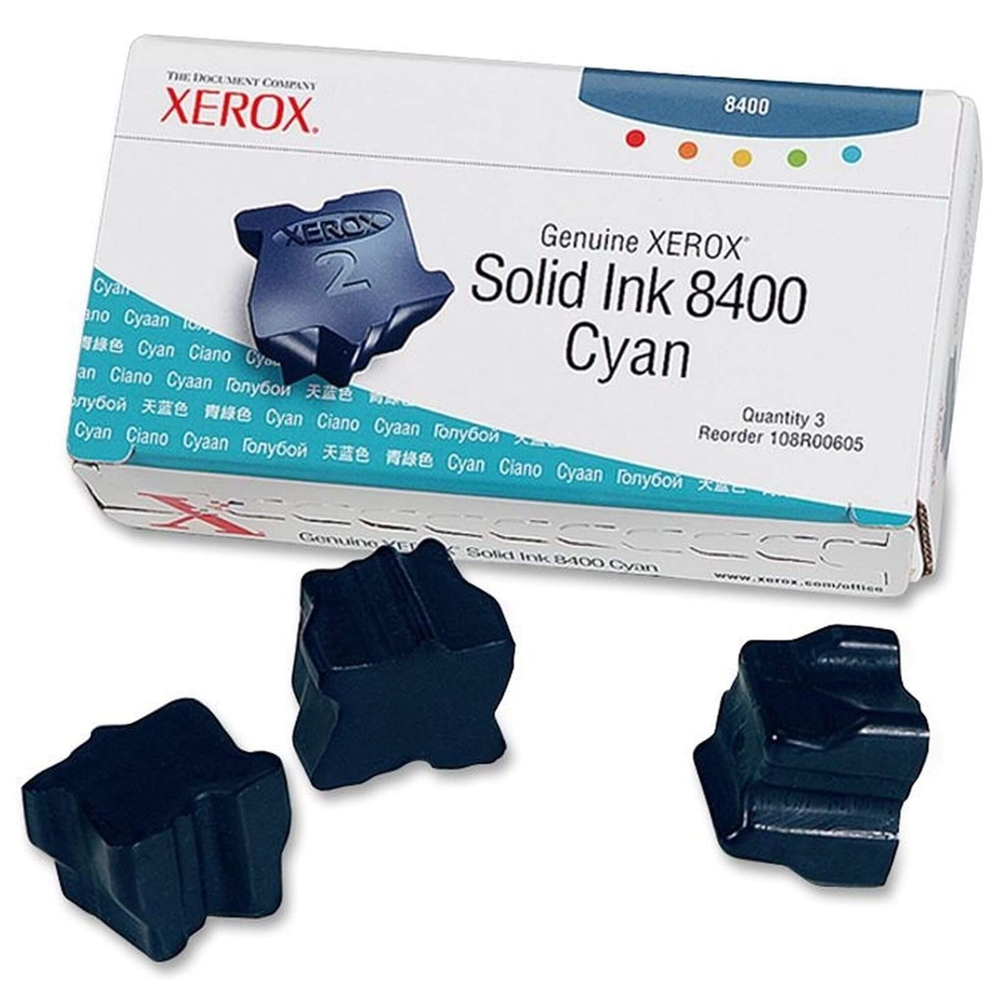 Cyan värikasetti: Xerox 108R00605 (3 STICKS) | Finink.com